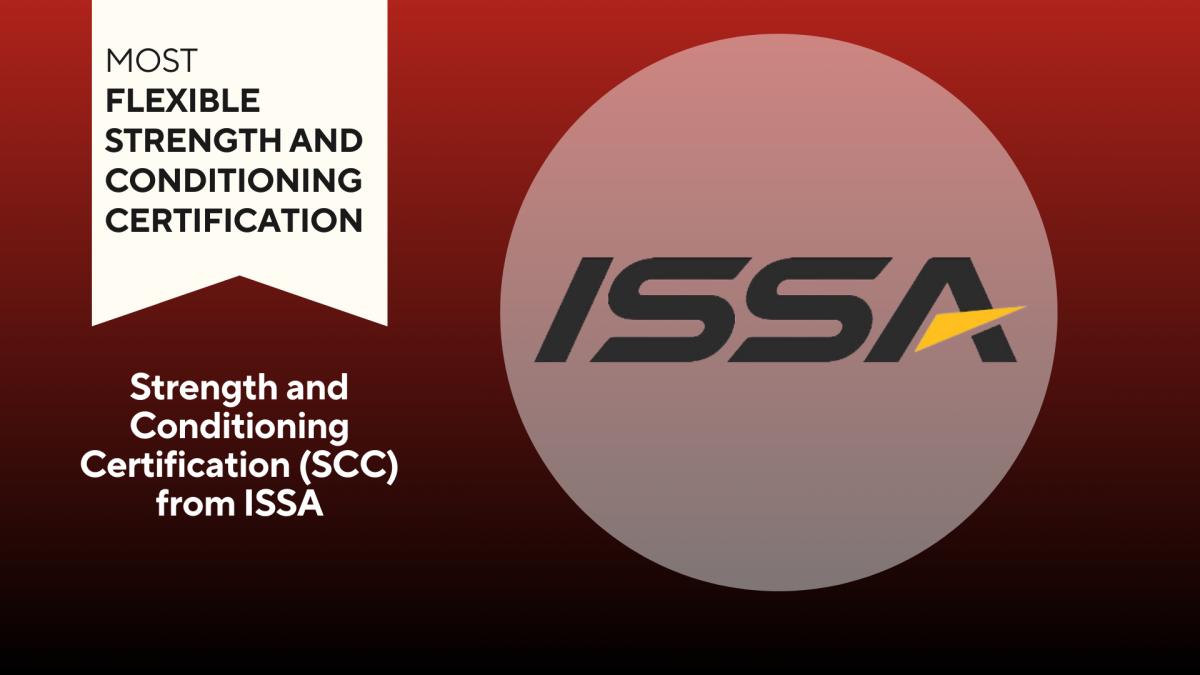 Most Flexible_ SCC from ISSA, ISSA logo on red background